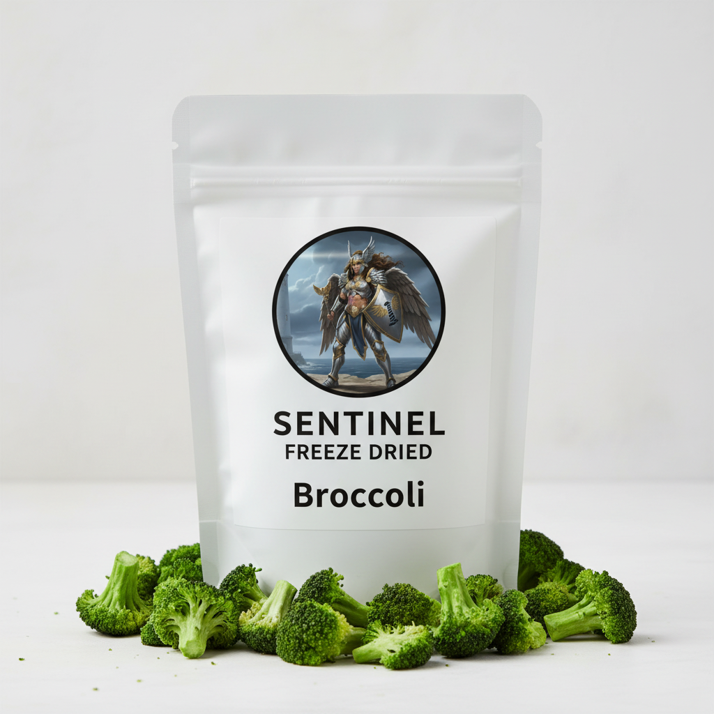 Sentinel Freeze Dried Broccoli - Packaged